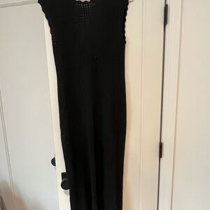 JCrew Crotchet Black Sleeveless Dress